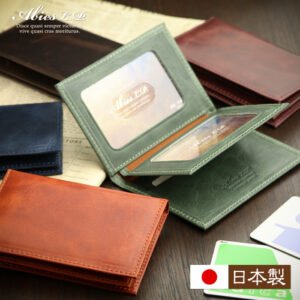 ABIES L.P.(アビエス) 日本製 本革 ベラつき二つ折り パスケース ヴィンテージワックスレザー