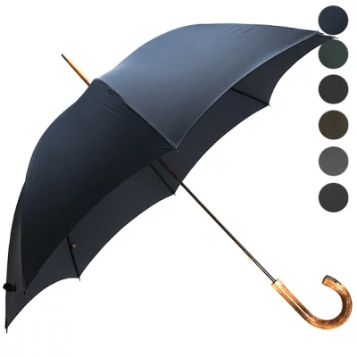 フォックスアンブレラズ FOX UMBRELLAS HORN INSET HARDWOOD HANDLE GT18