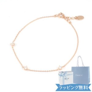 4°c ブレスレット canal4℃ レディース 3石モチーフ