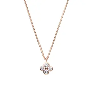 VA Vendome Aoyama(ヴイエー ヴァンドーム青山) シルバー ジルコニアフラワーネックレス