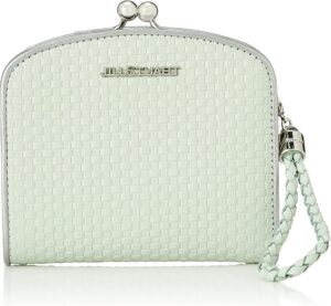 JILL STUART 口金折財布 ブレイズ レザー メッシュ型押し