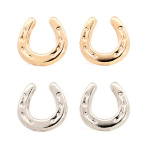 ピアス 18K 18金 イエローゴールド ホワイトゴールド レディース・トロット K18 14金 馬蹄