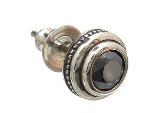 PUERTA DEL SOL(プエルタデルソル) カッティング ヘマタイト スタッド ピアス