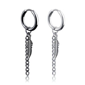 羽 ピアス ステンレス メンズ ピアス