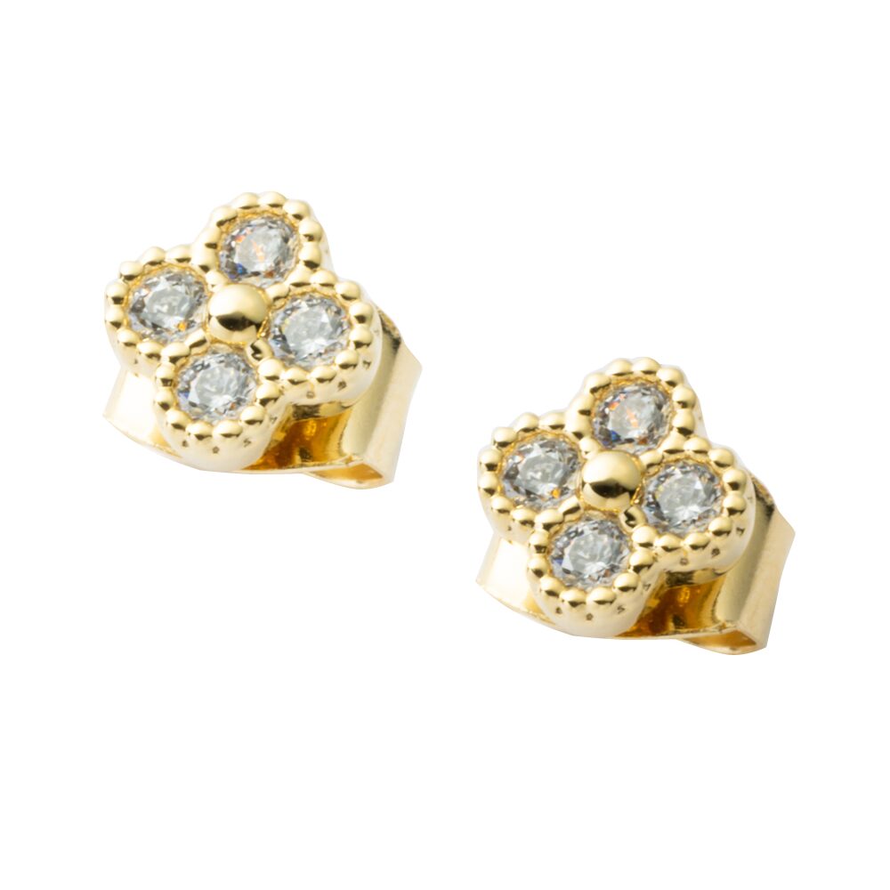 Cream dot クリームドット ピアス 四つ葉 クローバー k01052