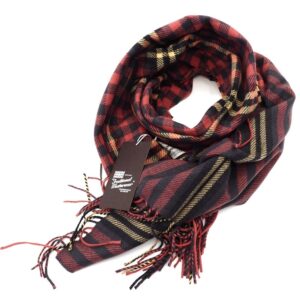 Traditional Weatherwear ウール マフラー レッド/グレー REGULAR STOLE W GRADE 大判 イタリア マッキントッシュ トラディショナルウェザーウェア レディース