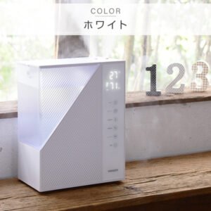 加湿器 大容量 5L 上から給水 アロマ ハイブリッド式 タイマー付き リモコン付き