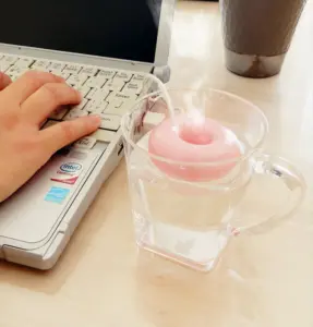 ドーナツ型 USB加湿器 超音波式