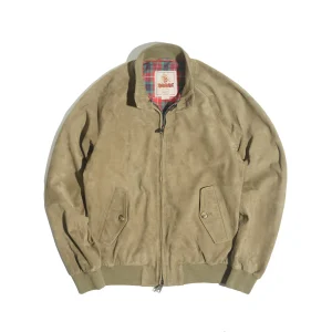 BARACUTA スエードレザー G9 クラッシック ハリントンジャケット