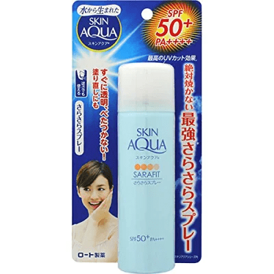 スキンアクア サラフィットUV さらさらスプレー SPF50+ PA++++