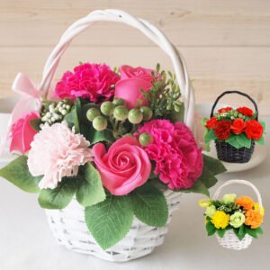 ソープフラワー 花かご