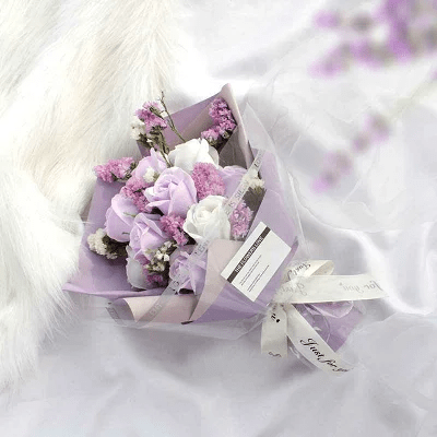 soapflower バラと季節の花束BOX