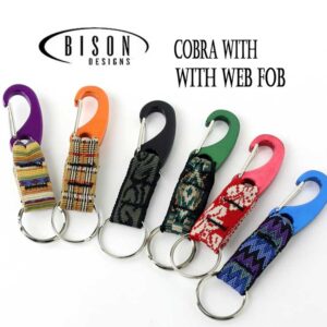 BISON DESIGNS(バイソンデザイン) Cobra With Web Fob カラビナ