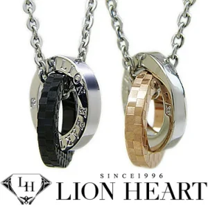LION HEART ダブルリングネックレス 04N135SL・04N135SM