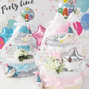 おむつケーキ taftoyタフトイ Sassyダイパーケーキ
