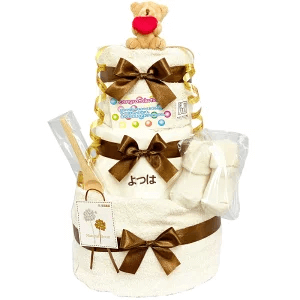 オーガニック3段オムツケーキ