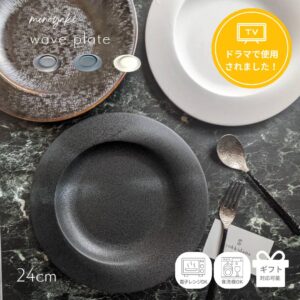 syokkidana ウェブ皿 大 24cm 黒結晶
