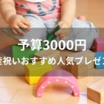 予算3000円！出産祝いおすすめ人気プレゼント