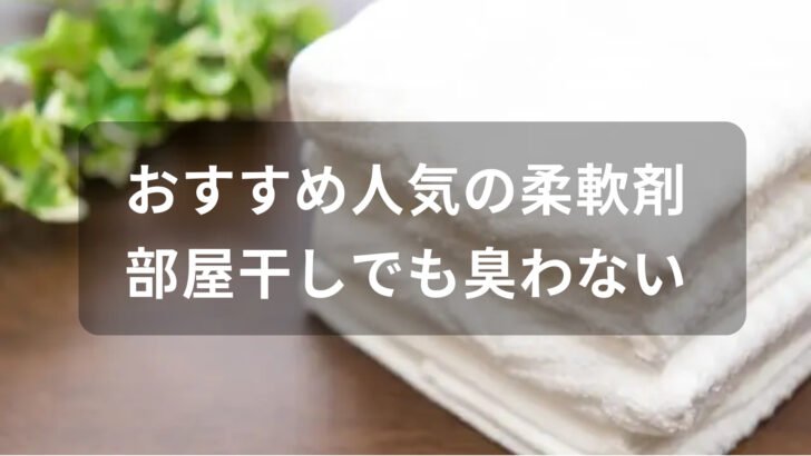 柔軟剤おすすめ人気【部屋干しでも臭わない・生乾きの嫌な臭いは出さない】