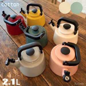 富士ホーロー おしゃれな笛吹きケトル 2L CTN21WK