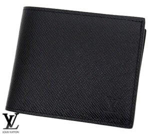 LOUIS VUITTON タイガ ポルトフォイユ･マルコ NM ノワール 小銭入れ付き