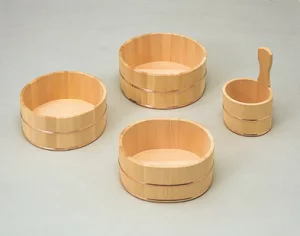 日本製 木製湯桶