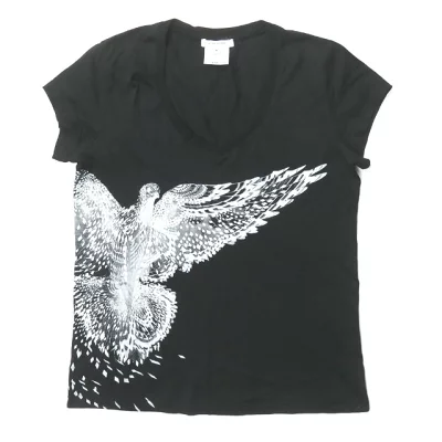 GIVENCHY(ジバンシィ) 孔雀プリント VネックTシャツ 10A 7772 484
