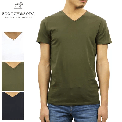 スコッチアンドソーダ SCOTCH&SODA Vネック 半袖Tシャツ 142640 54409