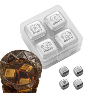 4個セット アイスキューブ ステンレス