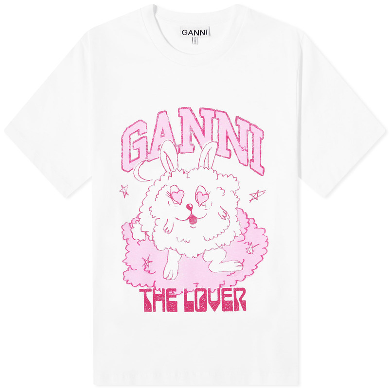 GANNI ガニー Love Bunny Relaxed Tシャツ