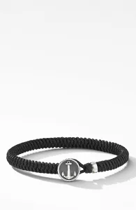 デイビット・ユーマン Maritime Anchor Station Black Nylon Bracelet