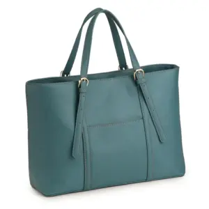 角シボ トートバッグ レディース