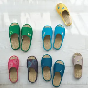 ベルメゾン ふっくらウレタン入りい草スリッパ 