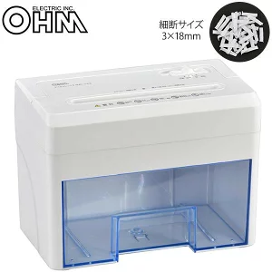 OHM卓上電動シュレッダー(クロスカット)SHR-SD01