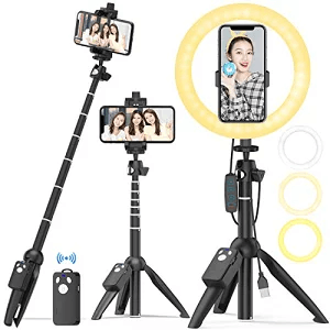 Trackbee　3in1 LEDリングライト8インチ