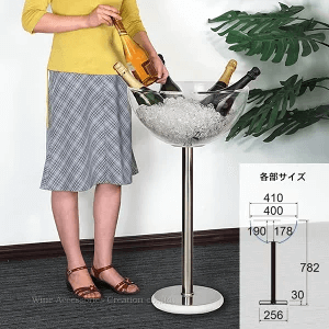 アクリル製シャンパンクーラースタンド