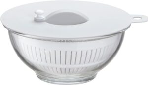 イシガキ産業 耐熱ガラスボウル+PCザル+シリコンフタセット