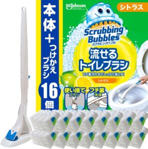 スクラビングバブル 流せるトイレブラシ