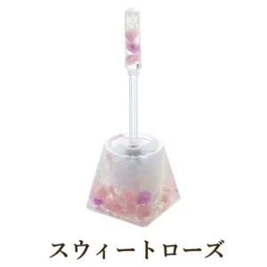 ロイヤルアーデン トイレブラシ セット スウィート ローズ アクリル 水中花 