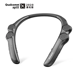 ドリテック ウェアラブル ネックスピーカー ワイヤレス Bluetooth 5.0 CVC8.0ノイズキャンセリン