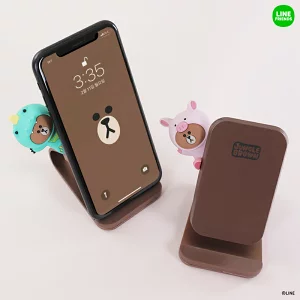 ラインフレンズ　ジャングルブラウンワイヤレス充電スタンド