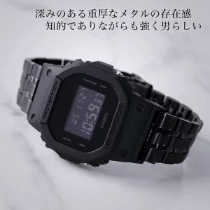Gショック カスタマイズ BLACK RAIN