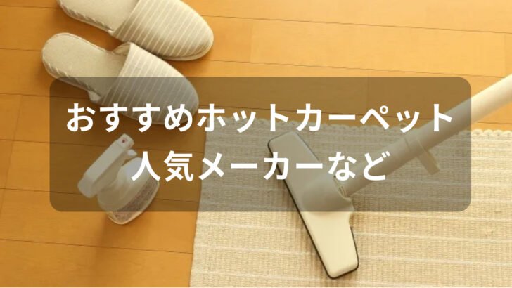 ホットカーペットおすすめ人気【人気メーカー・電気代安い省エネ】