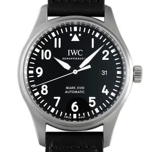 IWCパイロットウォッチ IW327009 マーク18 ブラックレザー