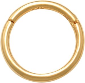 ANYGOLDS 14K フープ イヤーピアス