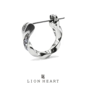 ライオンハート for Gift クロッシング ピアス ツイストCZ
