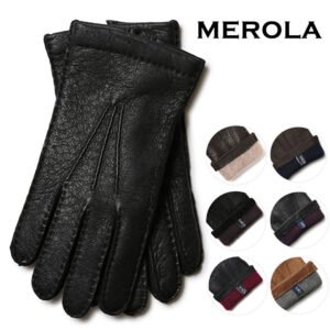 MEROLA(メローラ) メンズ手袋 ペッカリー カシミヤ ZU73