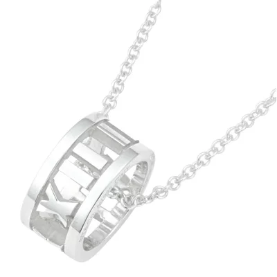TIFFANY&Co. ティファニー ネックレス アトラス オープン ペンダント シルバー