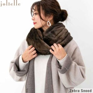 ジョリエル(jolielle)ファースヌード ボリューム ゼブラ柄