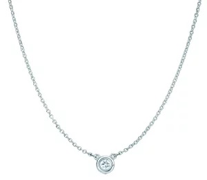 TIFFANY ダイヤモンド 0.03ct スターリング シルバー エルサ・ペレッティ ダイヤモンド バイ ザ ヤード ペンダント・ネックレス 24944387